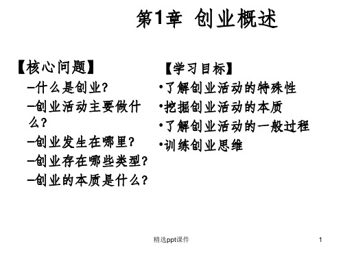 创业管理全部精ppt课件