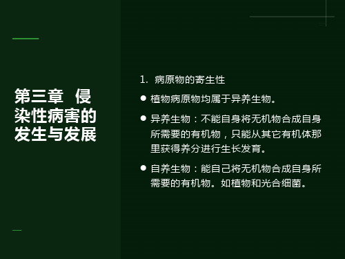 植物病害的发生与发展