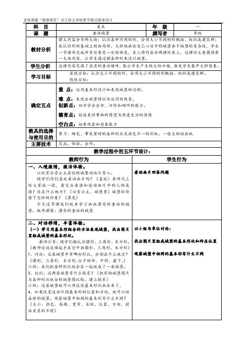 第七课 童话城堡