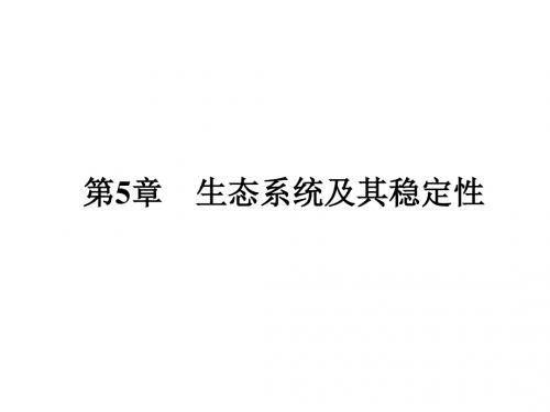 高考第一轮生物总复习生态系统及其稳定性 PPT课件8(3份打包) 人教课标版