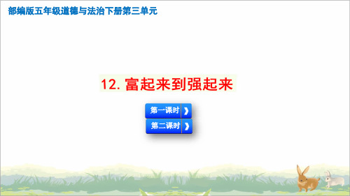 部编人教版五年级道德与法制下册《富起来到强起来》名师课件