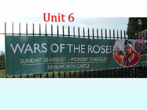 Unit 6 The Wars of the Roses 玫瑰战争