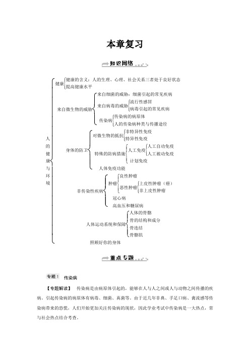 新同步九年级科学浙教版第二册第三章本章复习(重点要点)