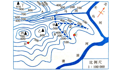 人教版八年级地理上学期2.2.2《地形图的判读》教学课件