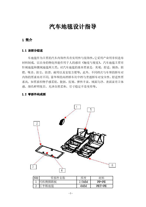 汽车地毯设计指导