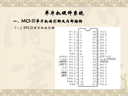 MCS-51单片机的引脚及内部结构.