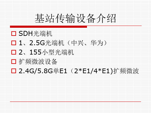 2M传输设备介绍