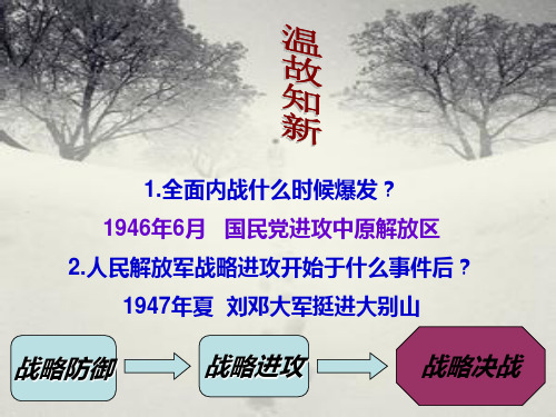 中华书局版历史八年级上册五单元19课战略决战33张PPT课件