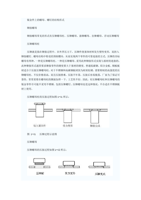 翻孔攻丝与螺母-尺寸参数与比较