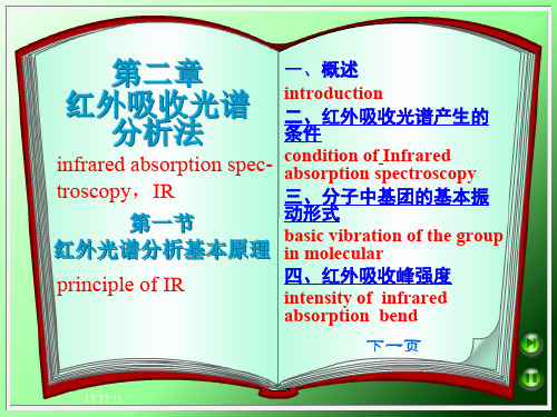 第二章 红外吸收光谱分析法