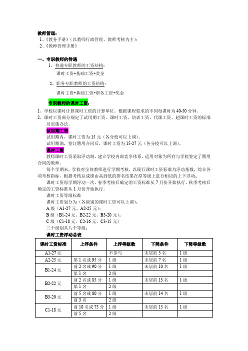 教师管理与团队建设----薪资体系