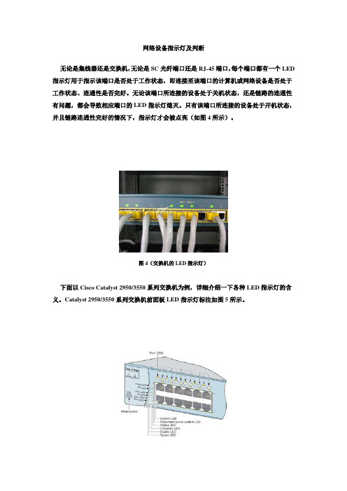 CISCO网络设备指示灯及判断