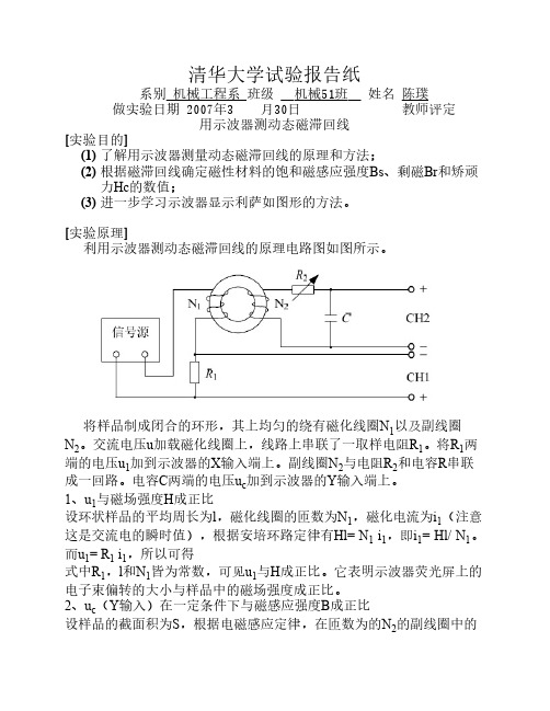 动态磁滞回线测量