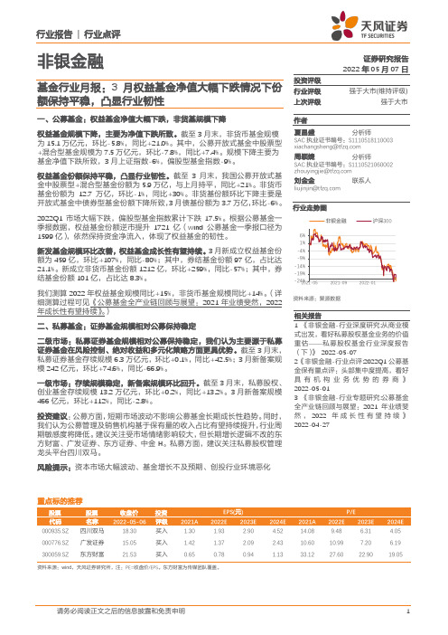 基金行业月报：3月权益基金净值大幅下跌情况下份额保持平稳，凸显行业韧性