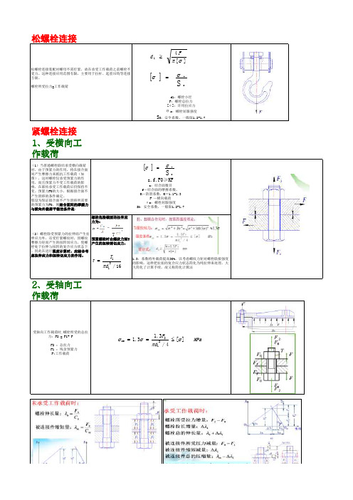 螺栓结构设计计算公式与实例