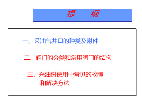 采油气井口及阀门知识PPT课件