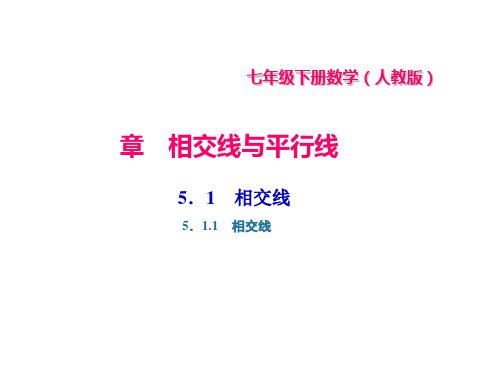5.1.1 相交线习题优秀课件习题优秀课件