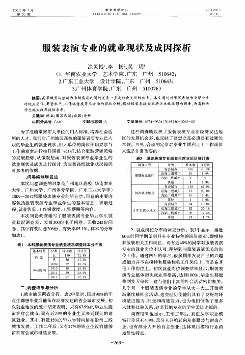 服装表演专业的就业现状及成因探析