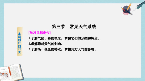 人教版高中地理必修一第二章第三节《常见天气系统》ppt课件