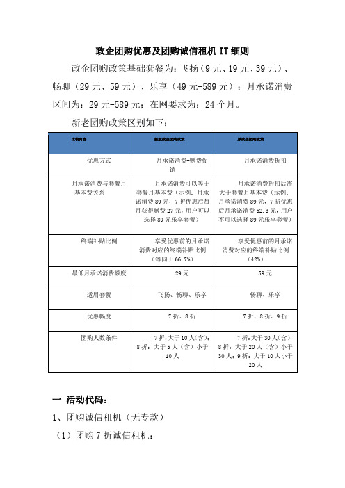 政企团购政策IT细则