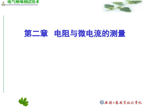 泄漏电流的测量