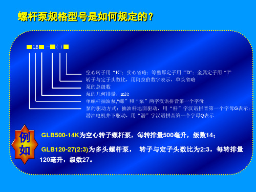 螺杆泵理论排量计算方法