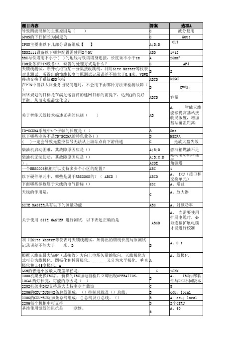 L1、L2、L3等级考试题库大全