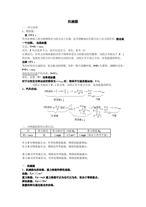 机械能讲解