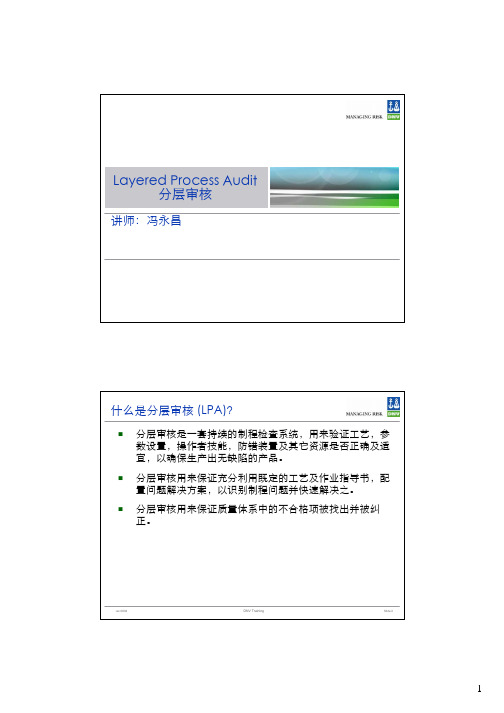 LPA 分层审核