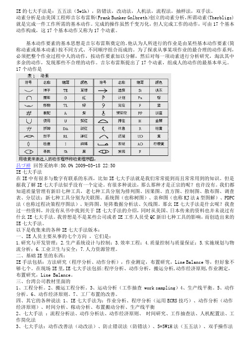 IE的七大手法是