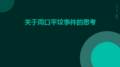 关于周口平坟事件的思考