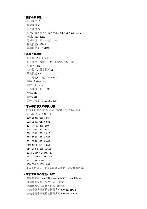 10t-30m浮式起重机计算书