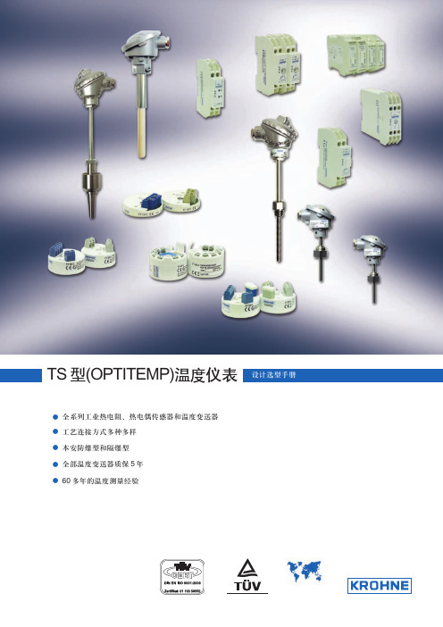 KROHNE 温度仪表选型手册