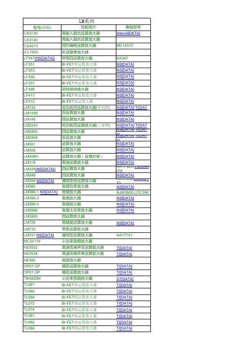 LM系列芯片