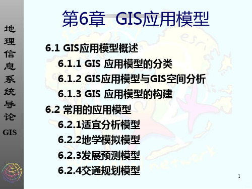 第章GIS应用模型PPT课件