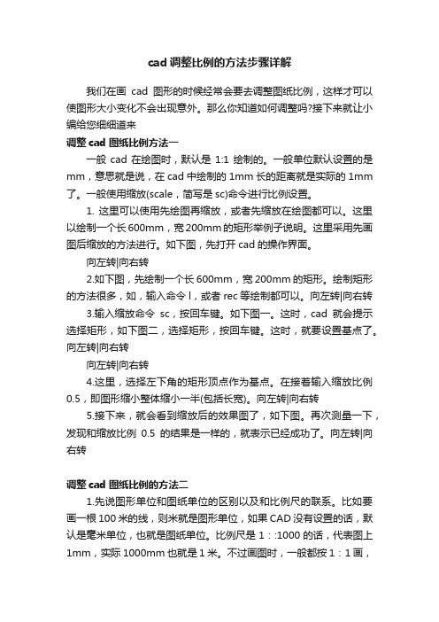 cad调整比例的方法步骤详解