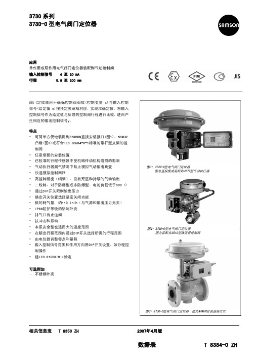 萨姆森定位器选型样本