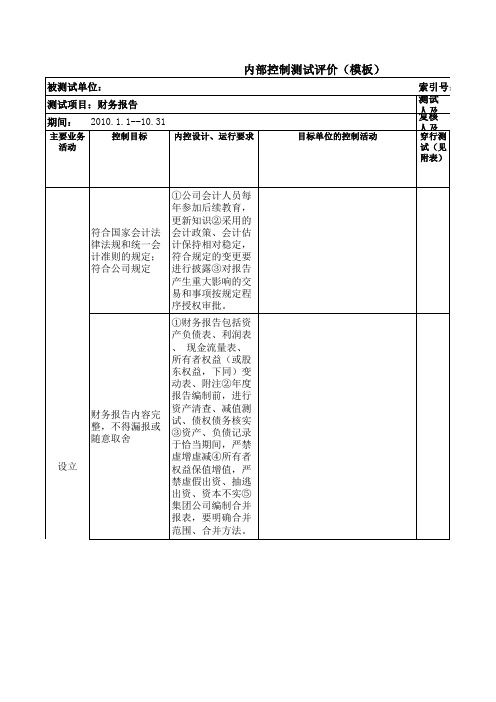 内控评价底稿.xls