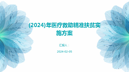 (2024)年医疗救助精准扶贫实施方案