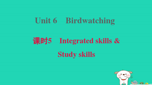 八年级英语上册Unit6Birdwatching课时5IntegratedskillsStudysk