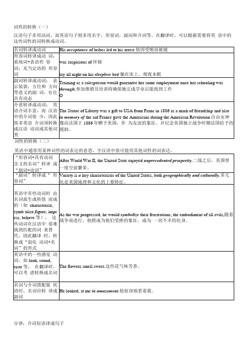 翻译技巧与实例