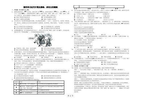 高中历史人教版必修一第四单元   近代中国反侵略、求民主的潮流章节测试含答案-学习文档