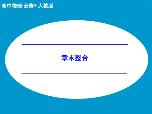 新人教版物理必修二：第7章《机械能守恒定律》章末整合ppt课件