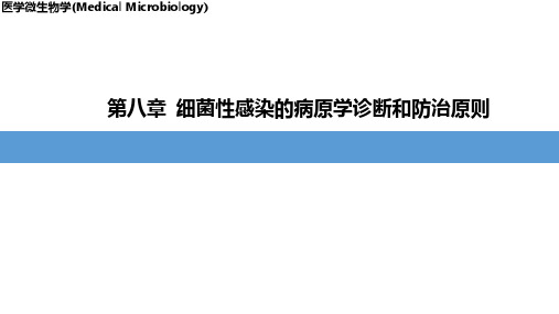 第八章 细菌感染的预防原则