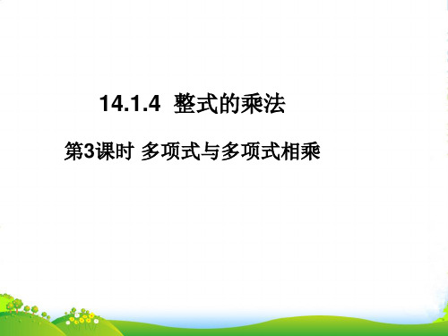 人教版数学八年级上册 《14.1.4 整式的乘法 》优质课件