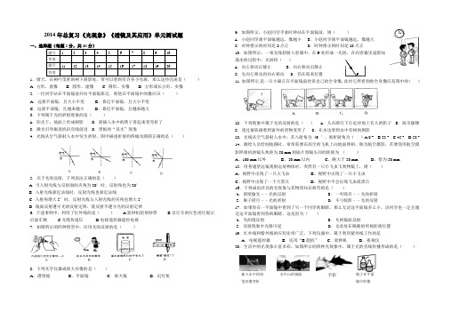 2014年总复习《光学》单元测试题