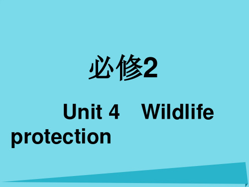 2017年高考英语一轮复习 Unit 4 Wildlife protection课件