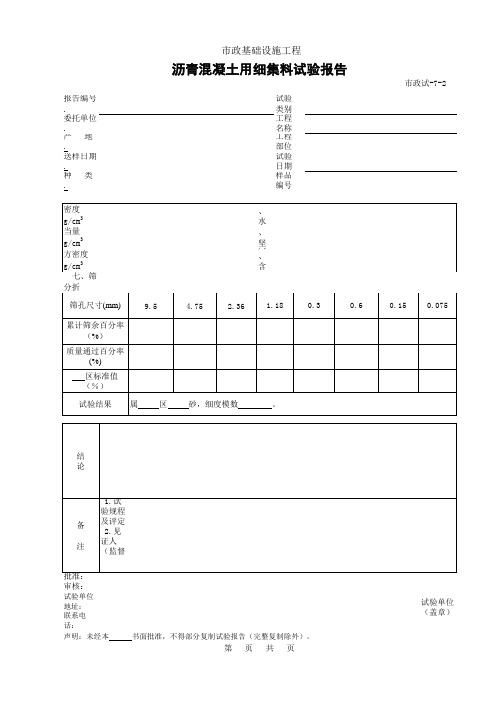 407B.沥青混凝土用细集料试验报告