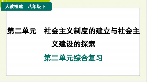 2024年人教版八年级下册历史培优第二单元综合复习