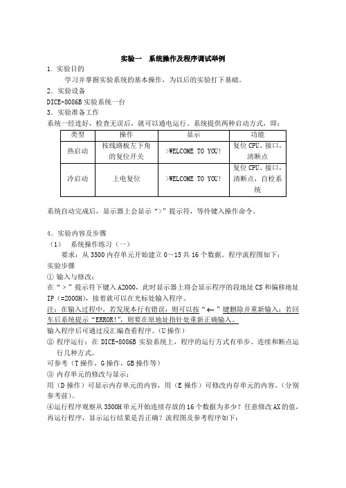 微机原理实验指导书 (1)